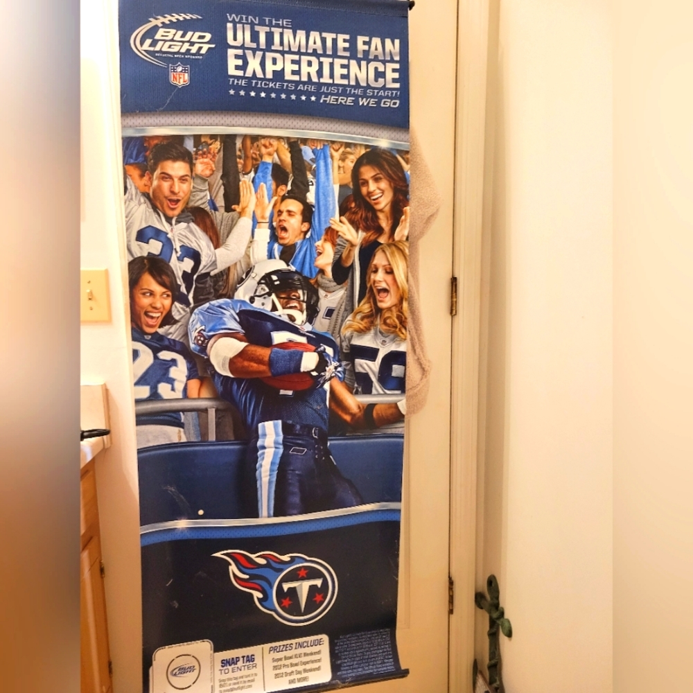 Tennessee Titans vintage hanging sign from 2011 season